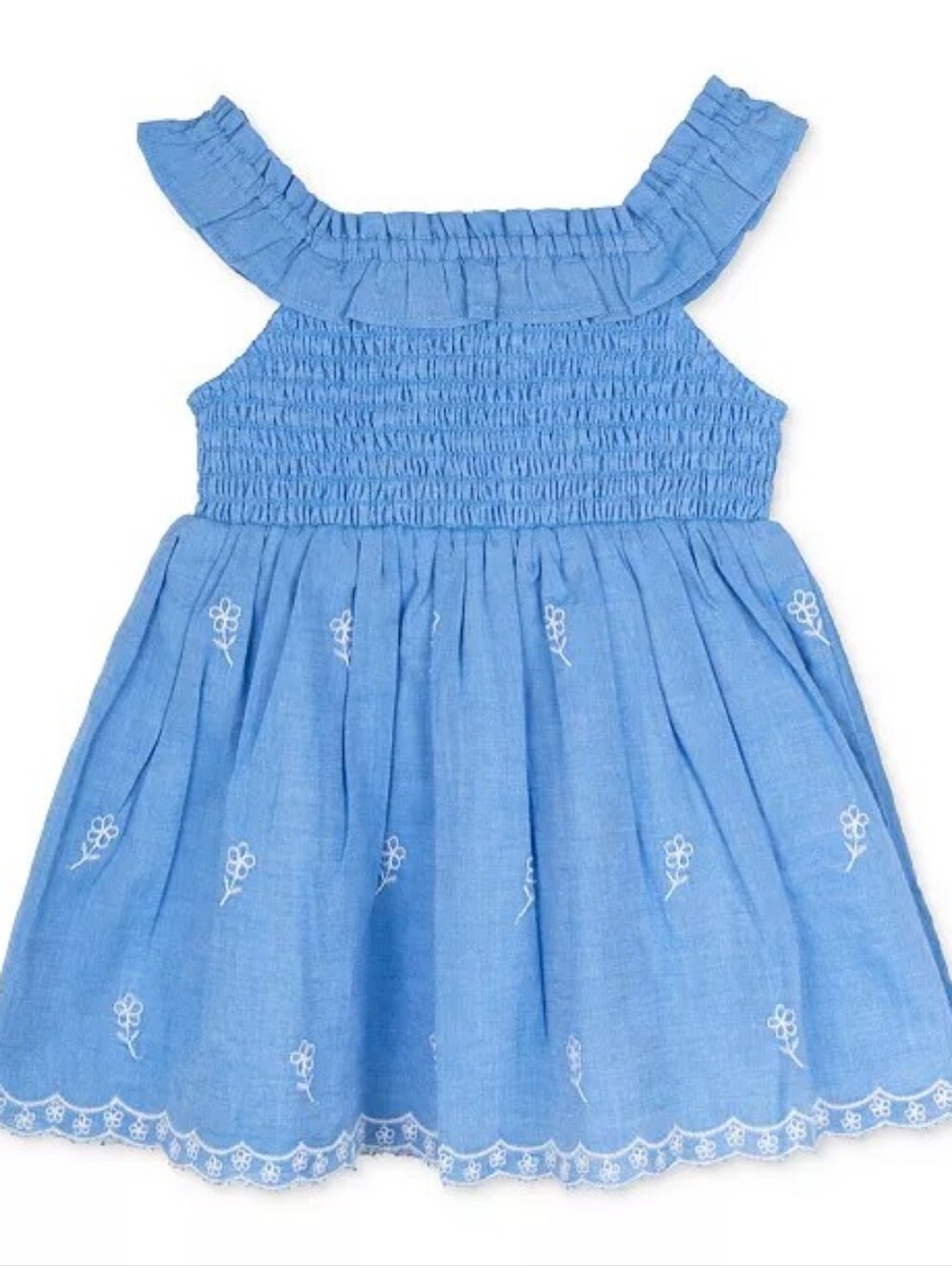 Rare Edition Smocked Eyelet Dress For Baby Girls W Diaper Cover